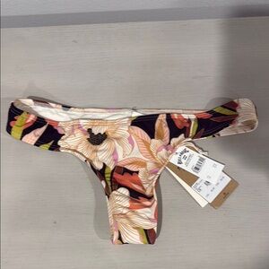Billabong Tropical Floral Bikini Bottom Cheeky Coverage